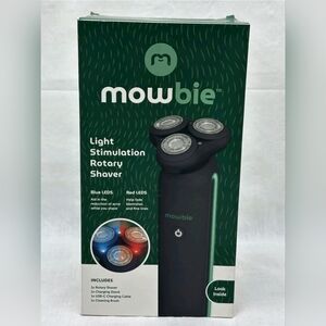 Black Rotary Shaver with LED Light Stimulation